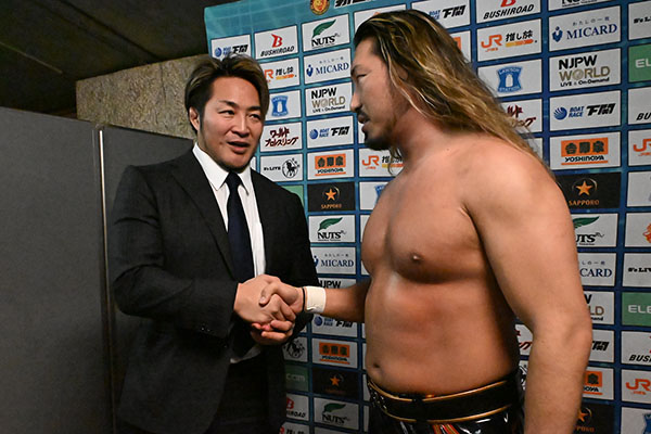 2.18代々木第二大会、第5試合終了後に辻陽太がコメント。棚橋社長も