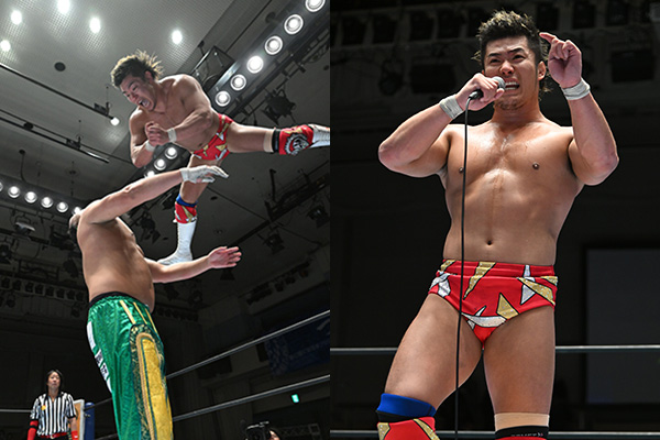 NEW JAPAN CUP』開幕！ 上村がオーカーンの猛攻を振り切り執念の勝利
