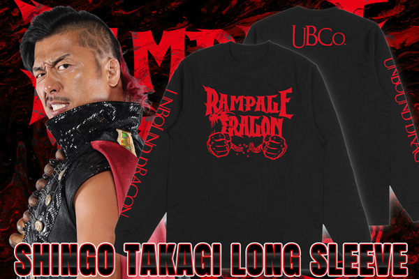 3.4後楽園大会から発売！Unbound Co.タオル、鷹木ロングスリーブ