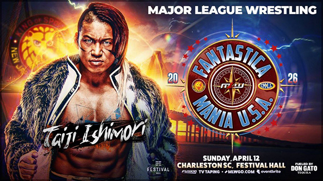 現地時間：4月12日（日）チャールストンで『MLW & NJPW Present CMLL
