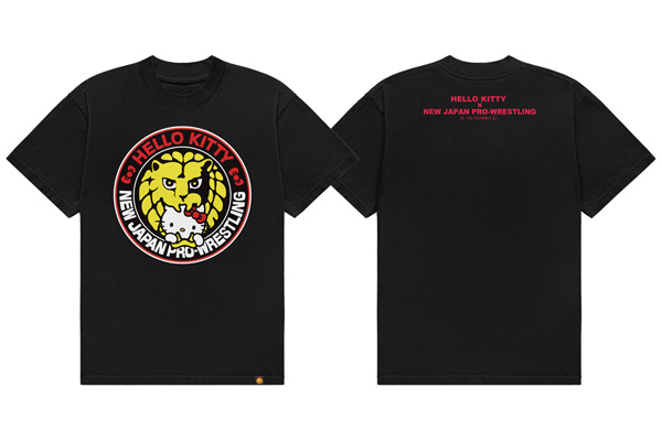 d*3様 25周年記念 ハローキティー TASAKISHINJU コラボ ブレス 新日本プロレス×ハローキティ コラボTシャツ』人気デザインを復刻発売