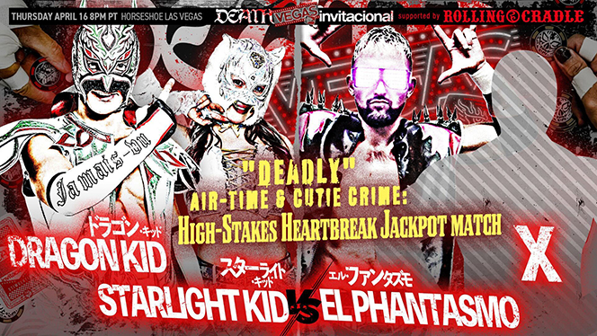 DEATH VEGAS invitacional』対戦カード“第4弾”発表】KUSHIDAとYAMATOが