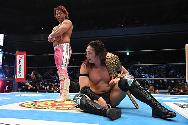Takeshita survives time limit to retain TV Title | NEW JAPAN PRO