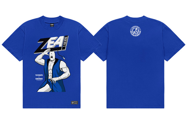 闘魂ショッピングで先行発売した「永田裕志×ラーメンマン Tシャツ」を
