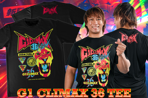 6.19茅野大会から先行発売！『G1 CLIMAX 36』Tシャツ&マフラータオルが