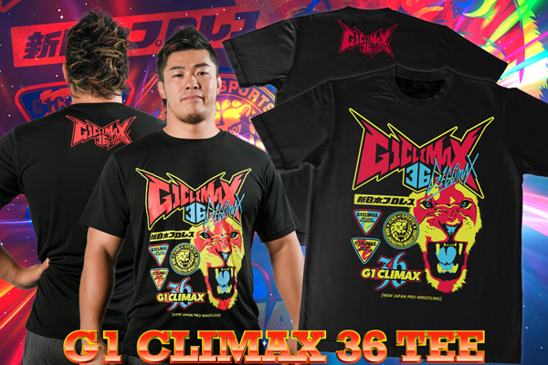6.19茅野大会から先行発売！『G1 CLIMAX 36』Tシャツ&マフラータオルが
