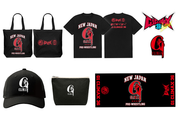 新宿POP UP STOREで先行発売した「G1限定アイテム7種」を7.29大阪大会