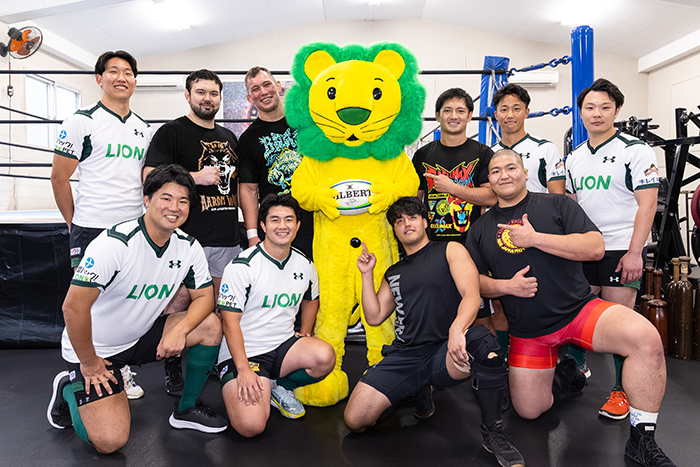 ボルチン選手＆ウルフ選手が、ライオン株式会社ラグビー部『ライオン