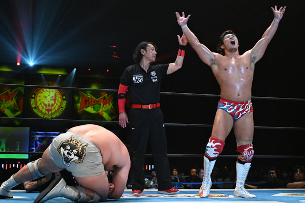 上村がウルフとの熱闘にライオンズシャイナーで激勝！「これがプロレス