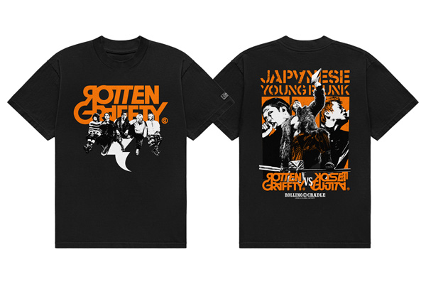 ROTTENGRAFFTY×藤田晃生×ROLLING CRADLE”コラボTシャツを通販&会場で