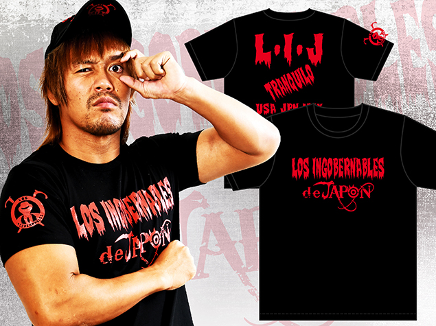 Reprints of Tetsuya Naito x Los Ingobernables shirts and parkas
