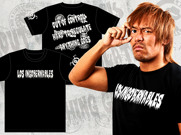 Reprints of Tetsuya Naito x Los Ingobernables shirts and parkas