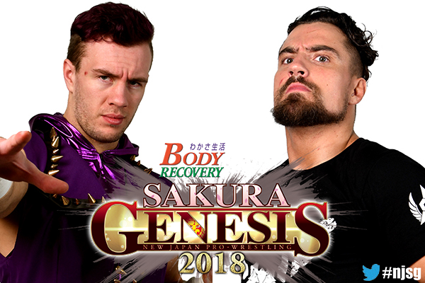 Card set for Sakura Genesis! Okada vs ZSJ, Ospreay vs Scurll in