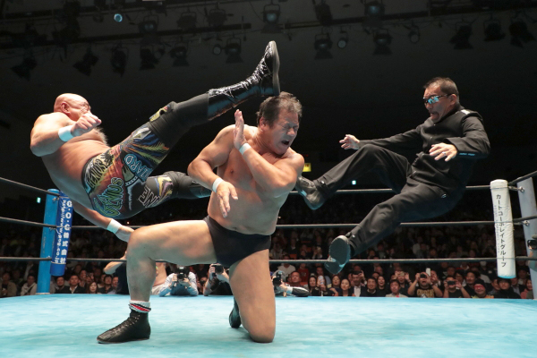 Liger, Tenzan celebrate 40 years of Hiro Saito at Dradition