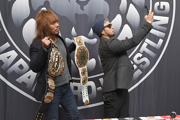KENTA and Naito sign their New Beginning contract! | NEW JAPAN PRO