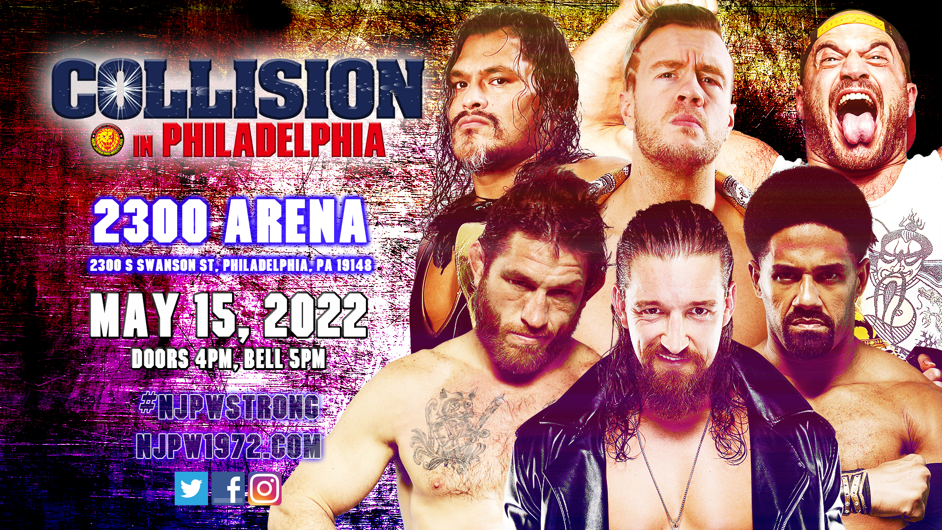 Collision to hit Philadelphia May 15! | NEW JAPAN PRO-WRESTLING