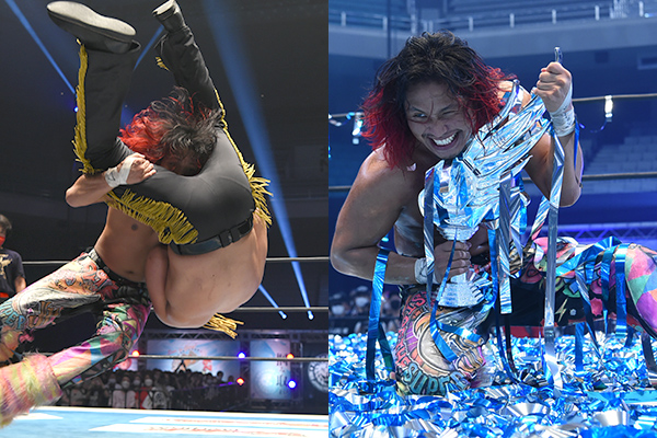 スポーツ選手 TIME BOMB Time Bomb Soars to Glory With Historic BOSJ Win | NEW JAPAN PRO
