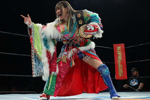 mayu✨ Mayu retains IWGP Women's Gold in Texas 【NJoA】 | NEW JAPAN PRO