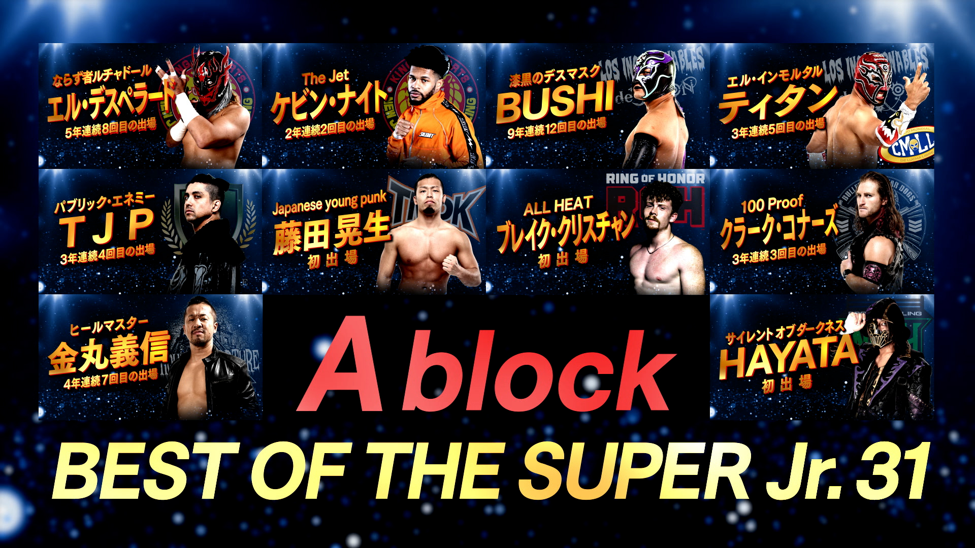 Blocks Revealed for Best of the Super Jr. 31! | NEW JAPAN PRO