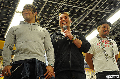 激情プロレス」第3弾DVD発売記念イベントに棚橋＆天山＆真壁が登場