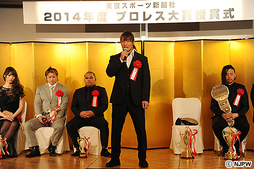 プロレスを次のステージへ！」 “MVP”棚橋弘至が喜びの声! 中邑、オカダ