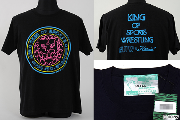 闘魂SHOP通販サイトにて『HAOMING×NJPW LION MARK NEON Tshirts