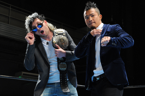 WK10】中邑がAJとの初シングル前に「感動しております」、タッグ王者が