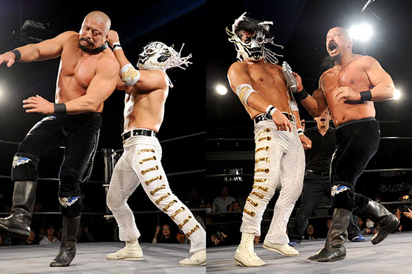 デスペラードが鈴木軍“追放”危機一髪！外道がTAKAから電撃勝利！バトル