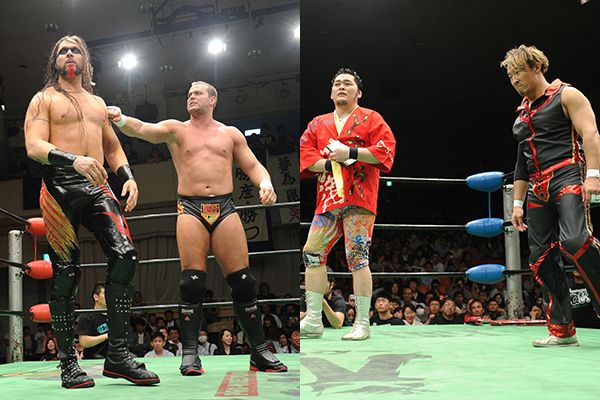 最後は「ヤノ!マル!フジ!」丸藤&矢野がKESに大逆転勝利で 最後は「ヤノ!マル!フジ!」丸藤&矢野がKESに大逆転勝利で