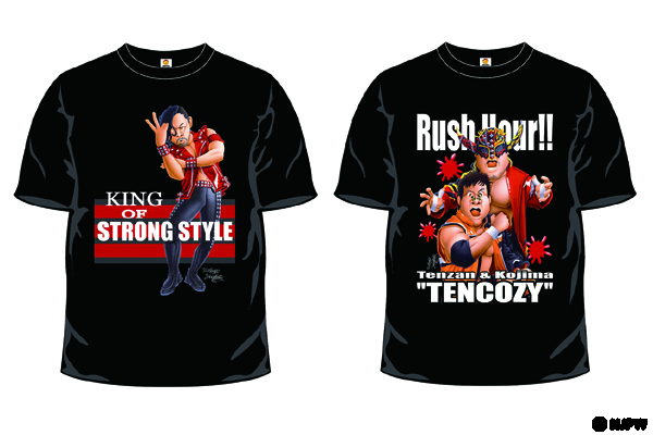 12月23日・後楽園大会で伝説の坂井永年イラストTシャツ4種を先行発売