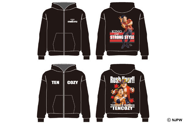 2000’s “中邑真輔 × 坂井永年” Printed T-Shirt 12月23日・後楽園大会で伝説の坂井永年イラストTシャツ4種を先行発売