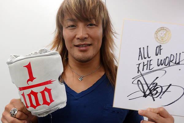 内藤哲也 鉄腕アトム コラボ 新日 直筆サイン入りTシャツ M